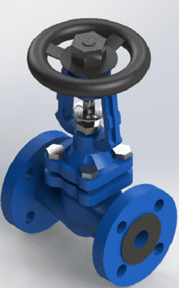 Flanged end stop check valve